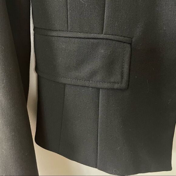 Nanette Lepore Boxy Tailored Black Blazer w/ Shoulder Pads - Picture 12 of 13